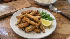 Acciughe fritte croccanti e asciutte: la panatura con panko che non si stacca